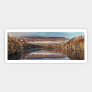 'Autumn Morning, Loch Faskally', Pitlochry. Sticker